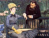 In the Conservatory by Edouard Manet